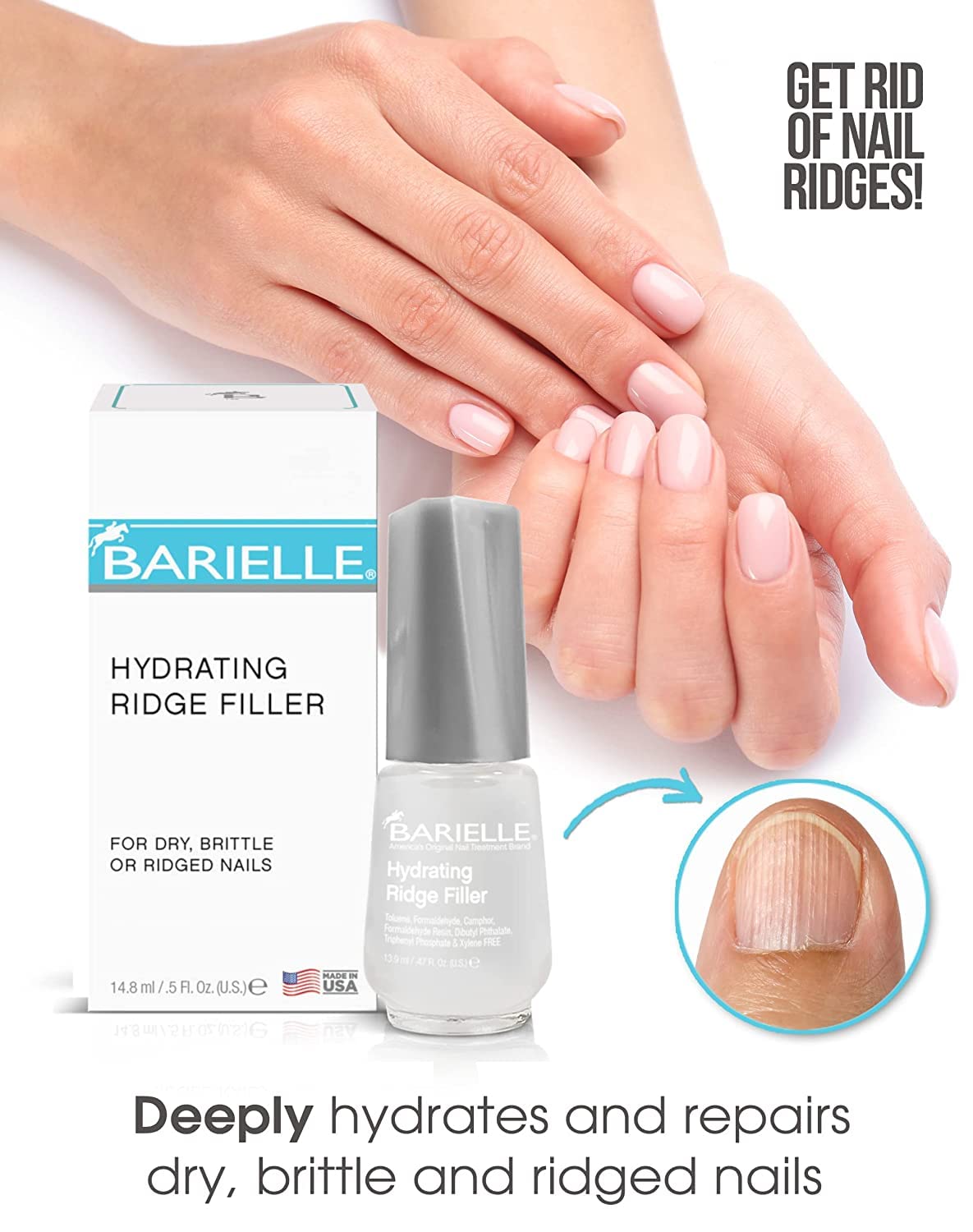 Barielle Miracle Nail Fixers Collection: 4-PC Nail Strengthening, Cuticle Care & Nail Treatment Collection