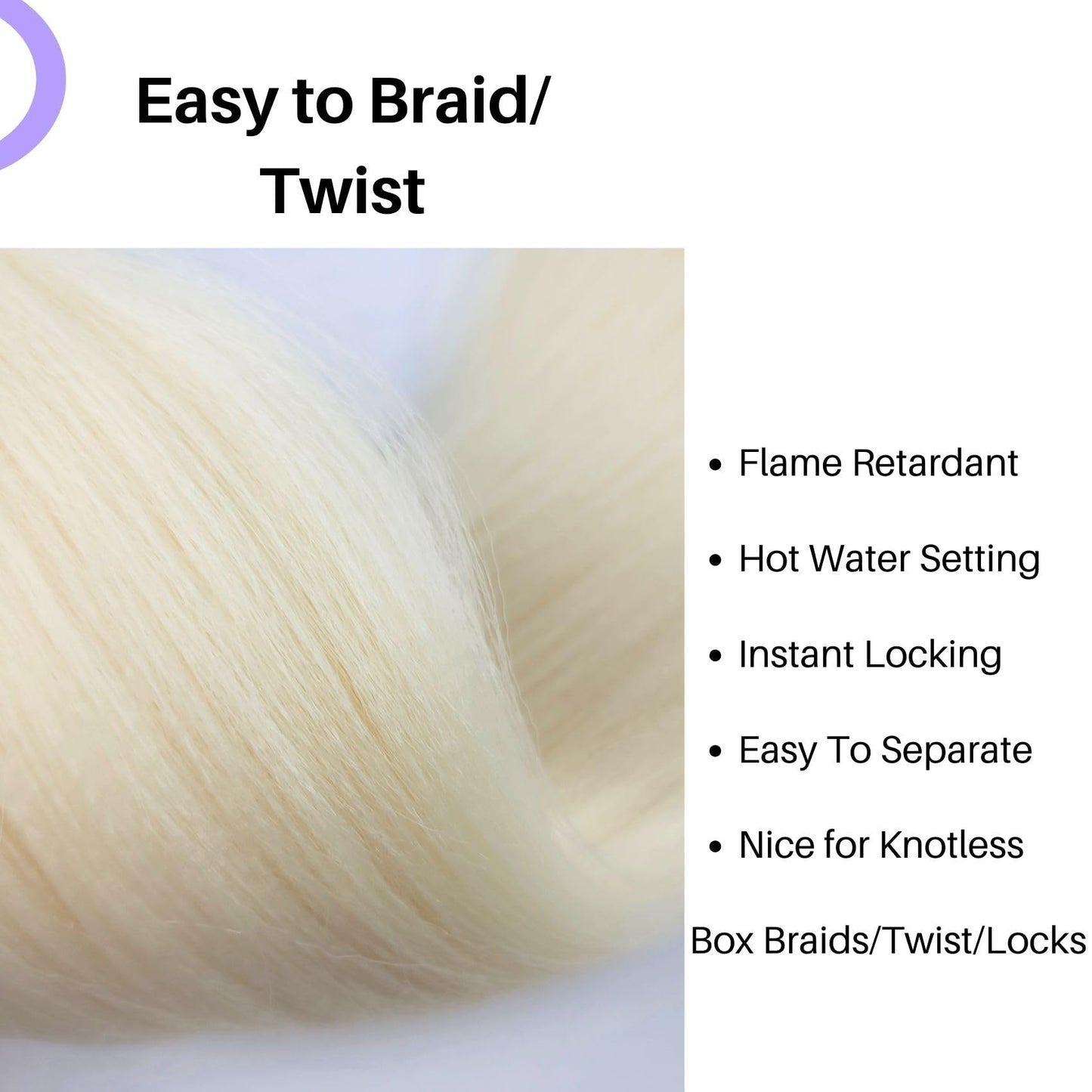 Blonde Braiding Hair Pre Stretched 30Inch Long Blonde Knotless Box Braids Hair for Braiding