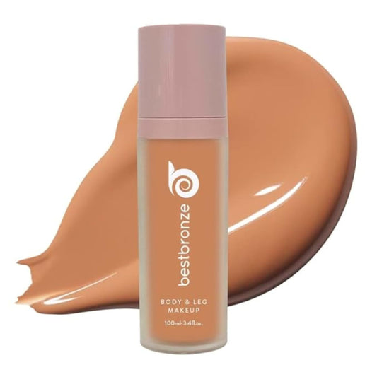 Best Bronze Bombshell Body Makeup - Tattoo Cover Up Makeup & Body Foundation Waterproof - Tattoo Concealer Waterproof for Scars, Varicose Veins Cover Up & Leg Foundation (NC46 Deep Bronzed)