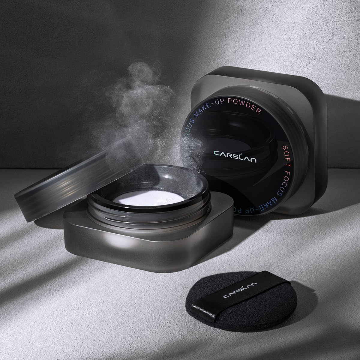 CARSLAN Soft Focus Loose Setting Powder, Waterproof, Matte, Oil Control, Shine Free, Talc-Free Face Powder Makeup, 24H Longwear Finishing Powder, 01 Pink