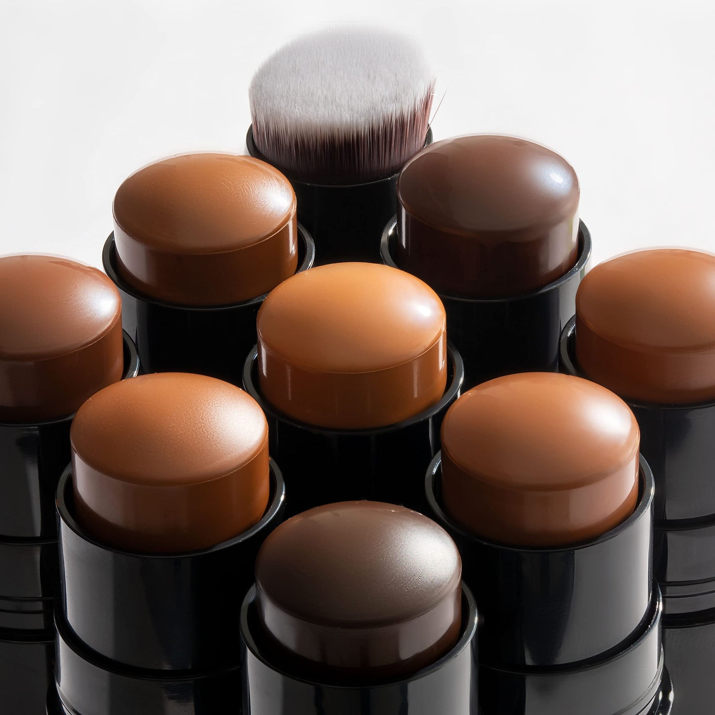 Black Radiance Color Perfect Foundation Stick with Soft Brush Applicator Duo – Buildable, Blendable Versatile Pigment-Rich Formula - Bronze Glow