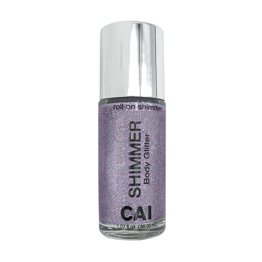 Body Glitter Gel- Face, Body & Hair (1 Pk Stardust Violet) Iridescent Holograph Roll-on 1 oz | Cosmetic-Grade Makeup, Apply Without Glue, Easy to Take Off & Keep Skin Clean - for Concerts and Raves
