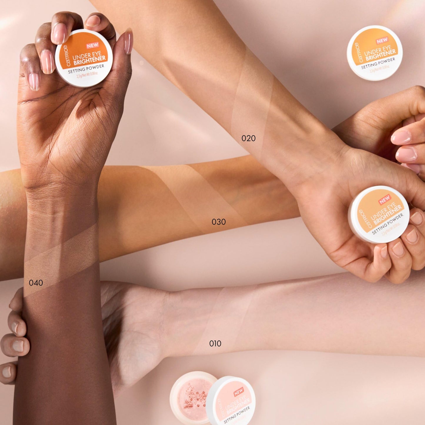 Catrice | Under Eye Brightener Setting Powder (010 | Light Rose) | Brightening, Soft Focus Effect Enriched with Hyaluronic Acid for Flawless Radiant Skin | Vegan & Cruelty Free