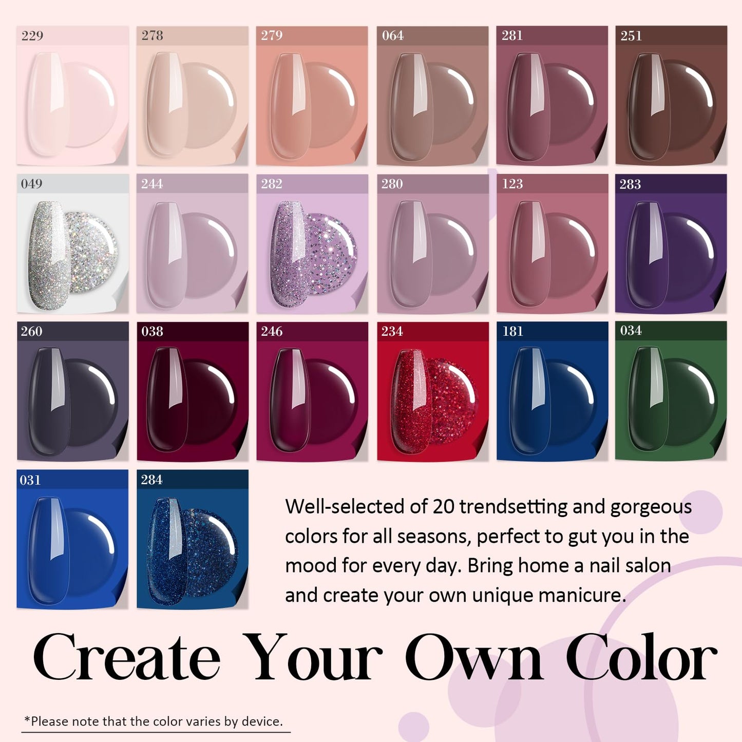 AZUREBEAUTY Dip Powder Nail Kit Starter 20 Colors Nude Brown Glitter Purple Blue Dipping Powder Liquid Set with Top/Base Coat Activator for French Nail Art Manicure DIY Salon Gifts for Women