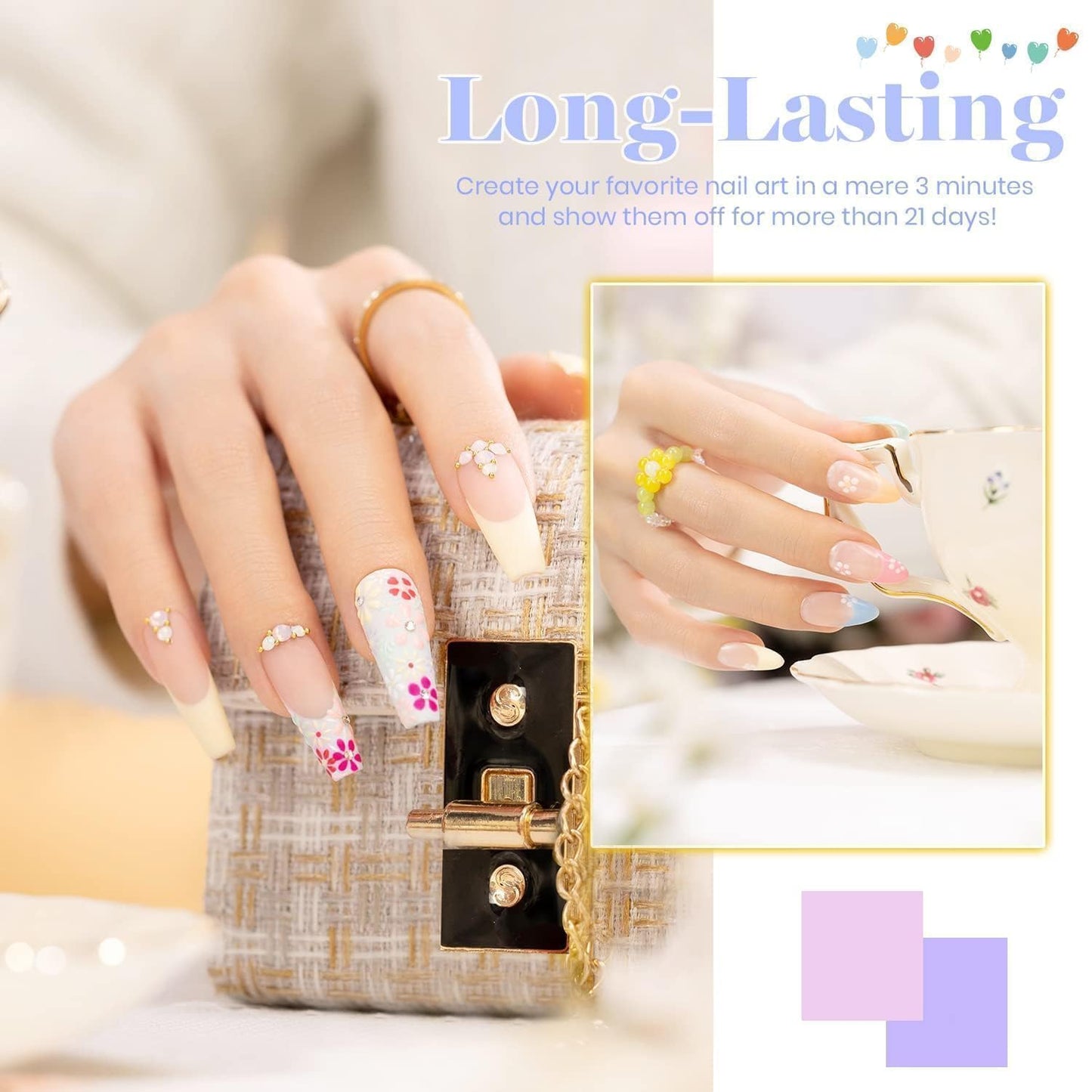 Beetles Pastel Gel Nail Polish Set, 20 Color Macaron Colors Bright Pink Green Spring Nail Polish Kit with Base Gel Glossy & Matte Top Coat Soak off Uv Nail Art Gift for Women