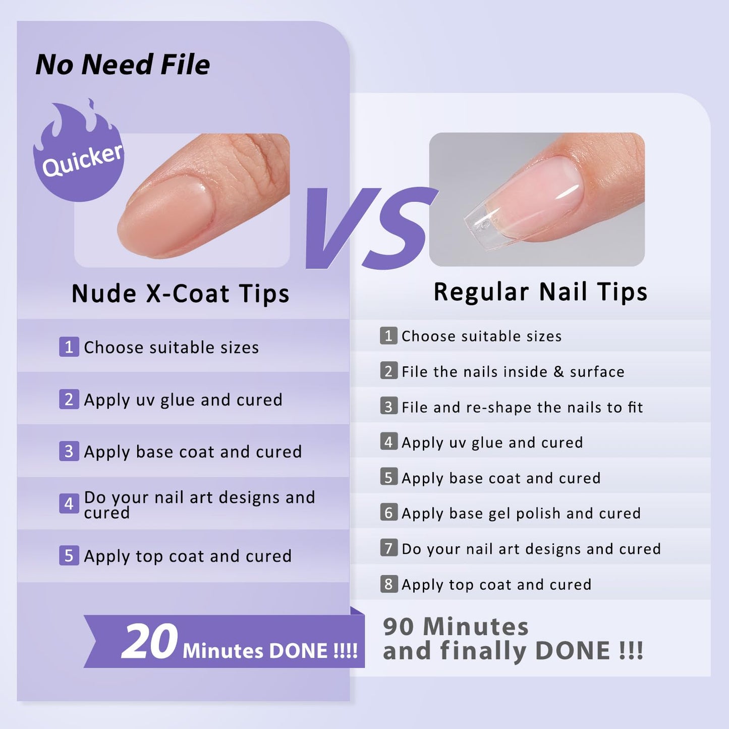 BTArtboxnails XS Short Almond Gel Nail Tips - Pre Colored Soft Gel Nail Tips, Skin Tones Press on Nails, Natural XCOATTIPS Pre Applied Tip Primer