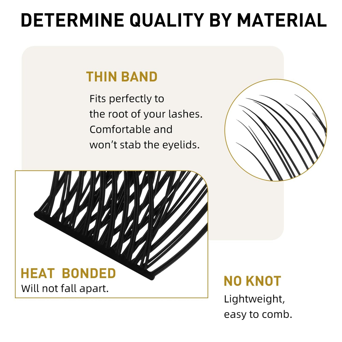 B&Qaugen Lash Clusters (B03, D-16mm) Individual, Vegan, Cruelty Free, 72 Cluster DIY at Home False Eyelash Extensions（B03，D-16mm）