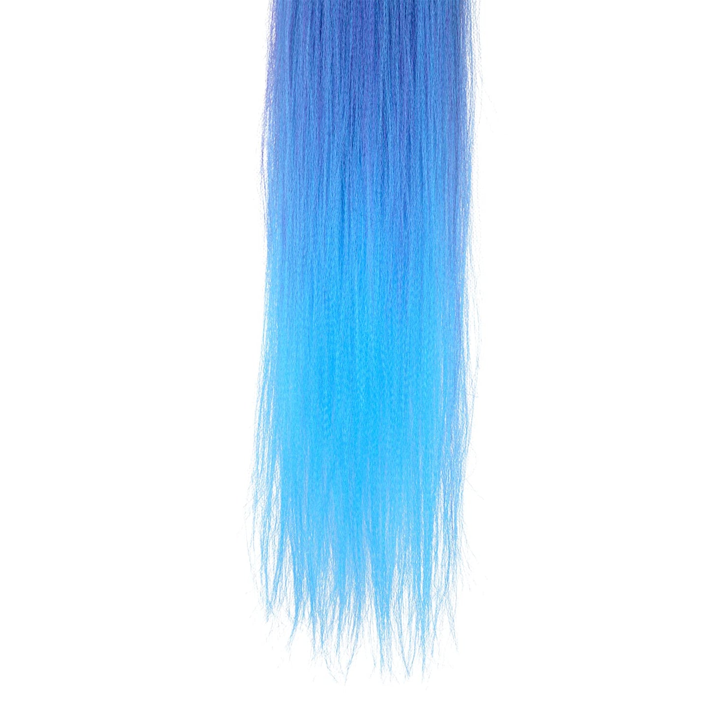 Braid Ponytail Extension with Elastic Tie Straight Sleek Wrap Around Braid Hair Extensions Ponytail Natural Soft Synthetic Hairpiece Blue gradient 26 Inch(Black/Blue/Light Blue#)