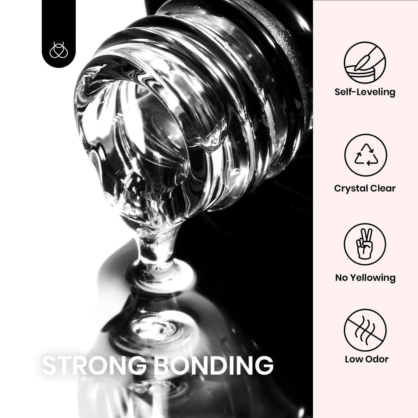 beetles Gel Polish 5 In 1 Nail Glue and Builder Nail Gel 7 in 1 Builder Strengthener Gel Clear Building Gel Hard Gel for Nails Builder Extension, Uv LED Lamp Nail Gel Gift for Women