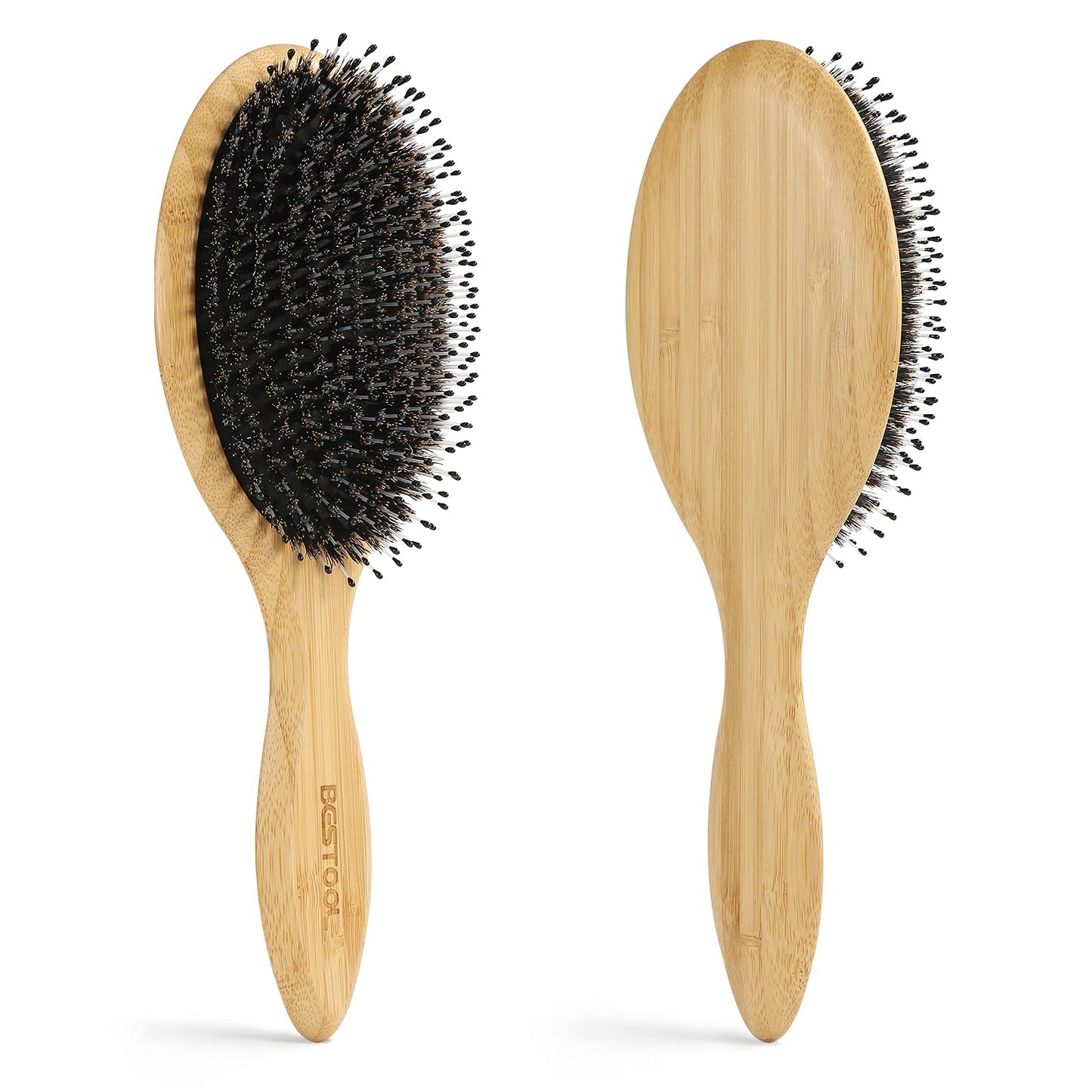 BESTOOL Hair Brush, Boar Bristle Hair Brushes for Women men Kid, Boar & Nylon Bristle Brush for Wet/Dry Hair Smoothing Massaging Detangling, Everyday Brush Enhance Shine & Health Natural