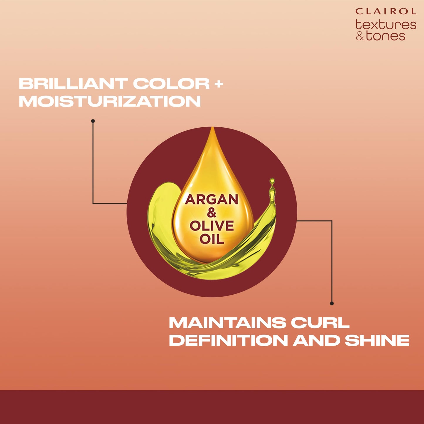 Clairol Textures & Tones Permanent Hair Dye, 6R Ruby Red Hair Color, Pack of 2