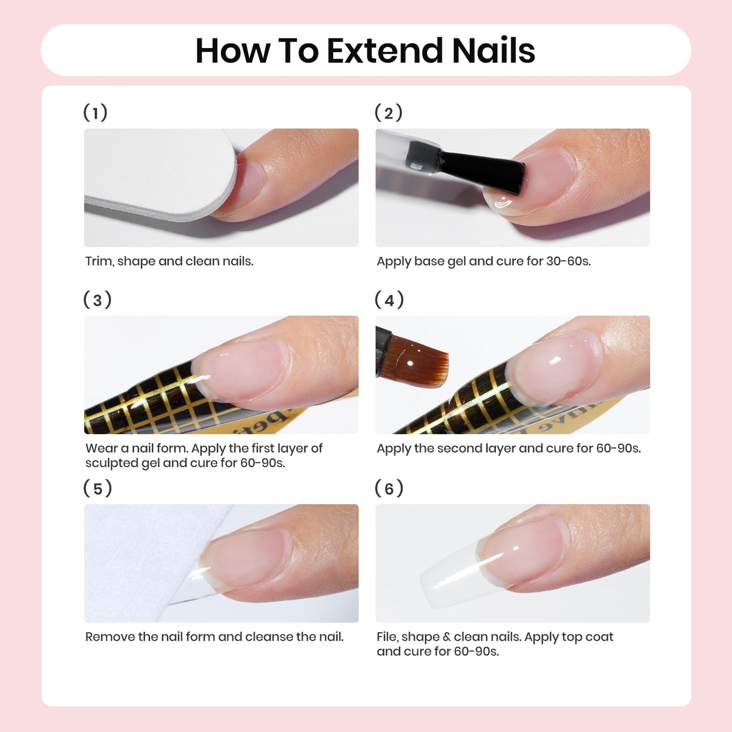 Beetles Builder Gel Nail Extension Hard Gel for Nail Strengthener Nail Sculpture Broken Nail Repair Protection Durable Nude Pink Sculpted Gel for Home Salon Nail DIY Art Manicure 1.06 oz