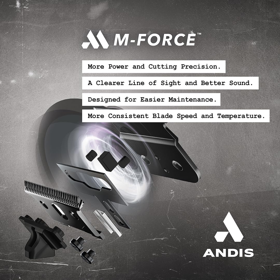 Andis 562009 GTX-EXO M-Force Replacement Hiar Cutting Blade, Deep Tooth, Zero-Gapped, Black