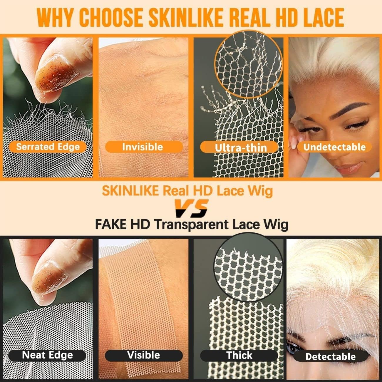 BEEOS 13x4 SKINLIKE Real HD Lace Frontal Only