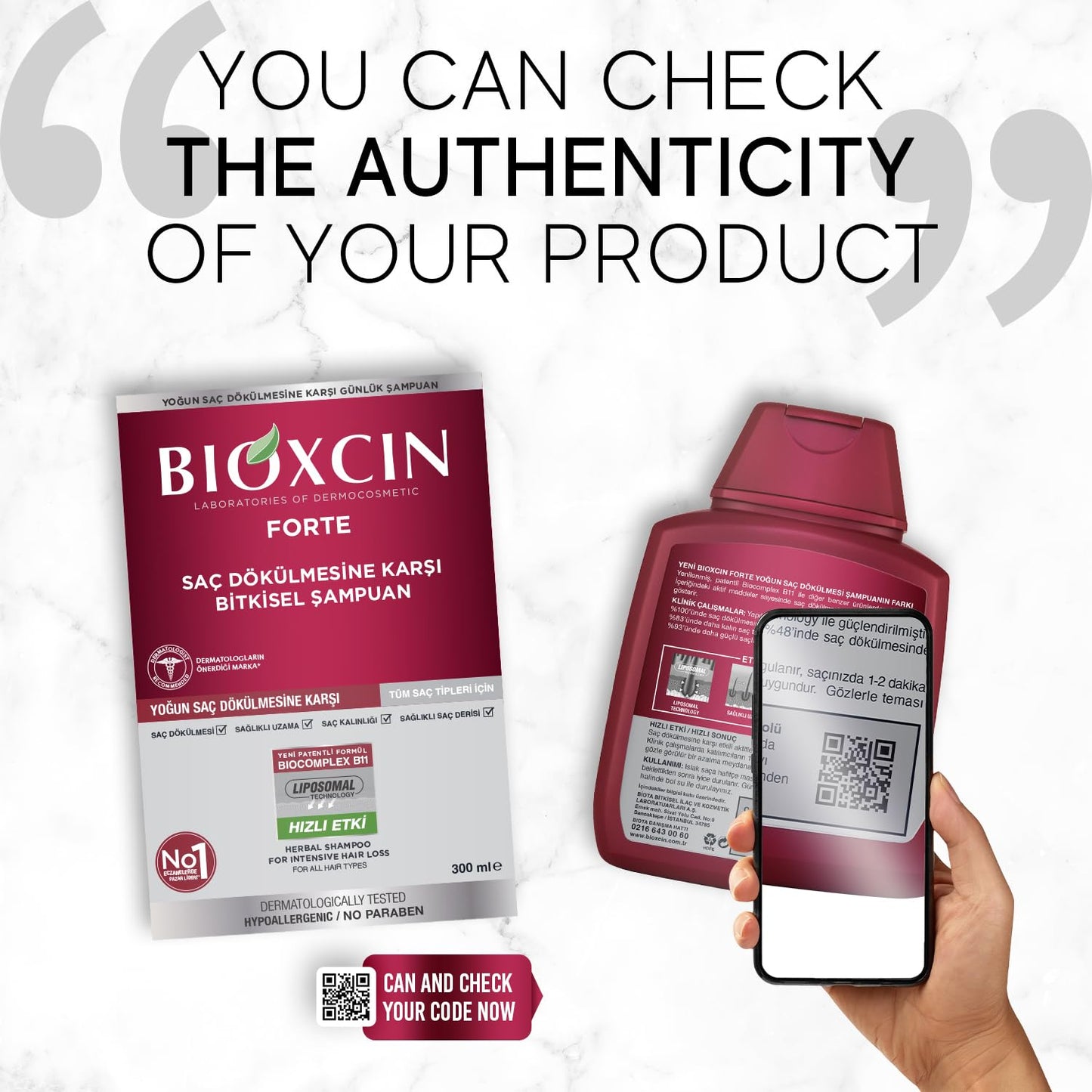 BIOXCIN Herbal Care Shampoo - Bioxcin Forte Herbal Shampoo For Intensive Hair Loss, Red