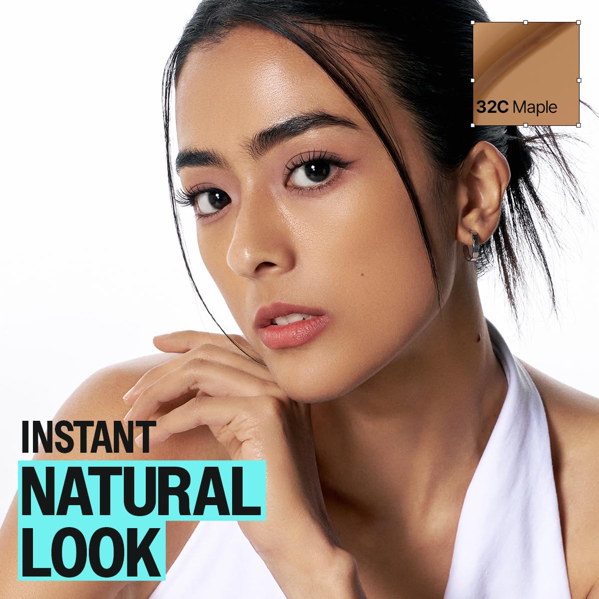 CLIO Kill Cover Founwear Cushion Foundation – Korean Makeup, Full High Coverage, Airy Satin Finish, Skin Fit, 32C MAPLE