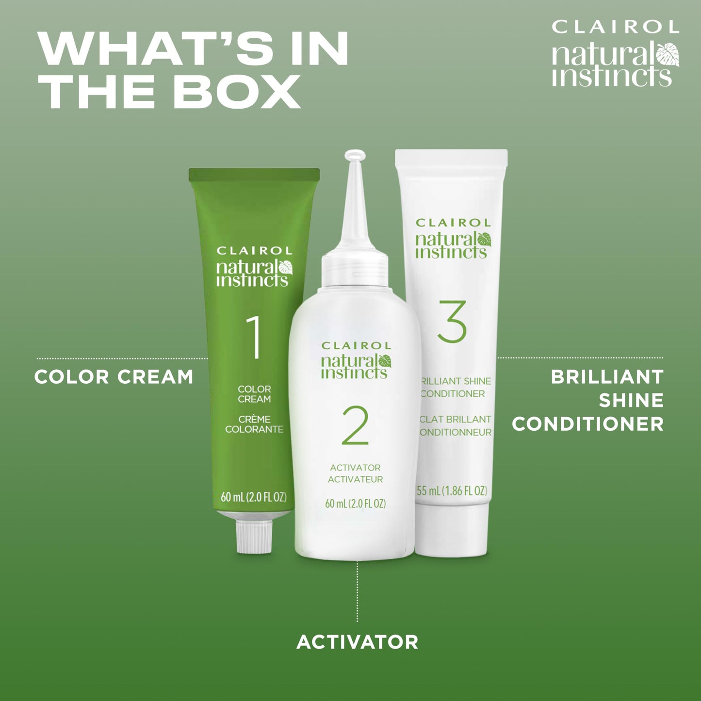 Clairol Natural Instincts Demi-Permanent Hair Dye, 5BZ Medium Bronze Brown Hair Color, Pack of 1