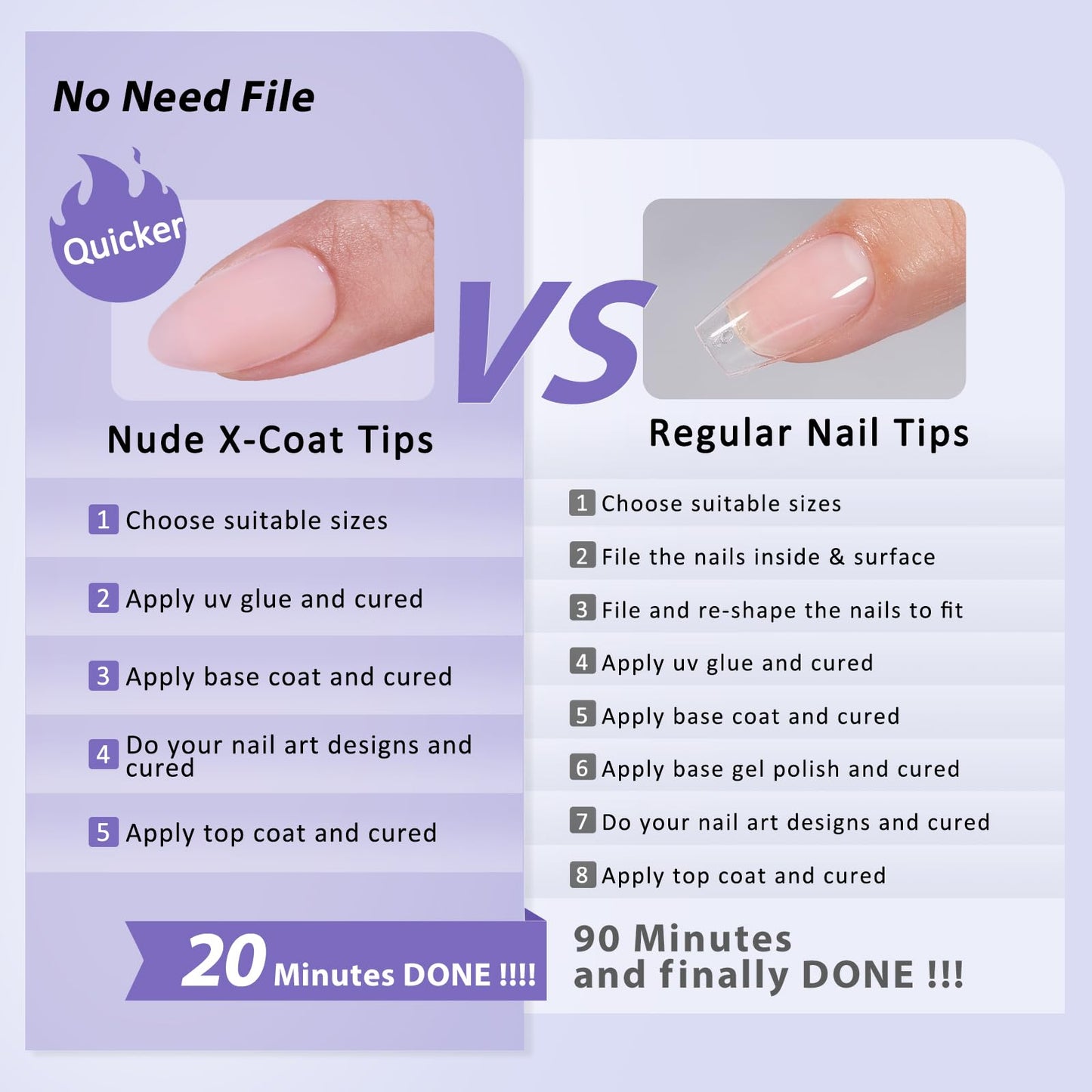 BTArtbox Short Almond Gel Nail Tips - Soft Gel XCOATTIPS Natural Press On Nails, Pre-colored Gel Nails Full Cover Fake Nails Nude for for Daily Nail Art