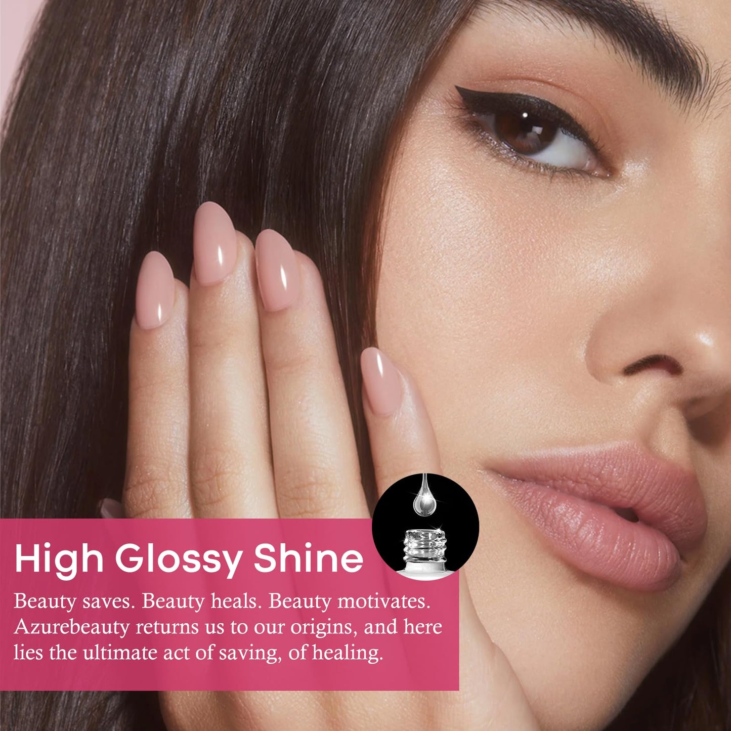 AZUREBEAUTY Dip Powder Nail Set, All Season 6 Colors Nude Pink Gray Dipping Powder Nail Starter Kit French Art Manicure DIY at Home Gifts for Women Girls, No Need Nail Lamp Cured