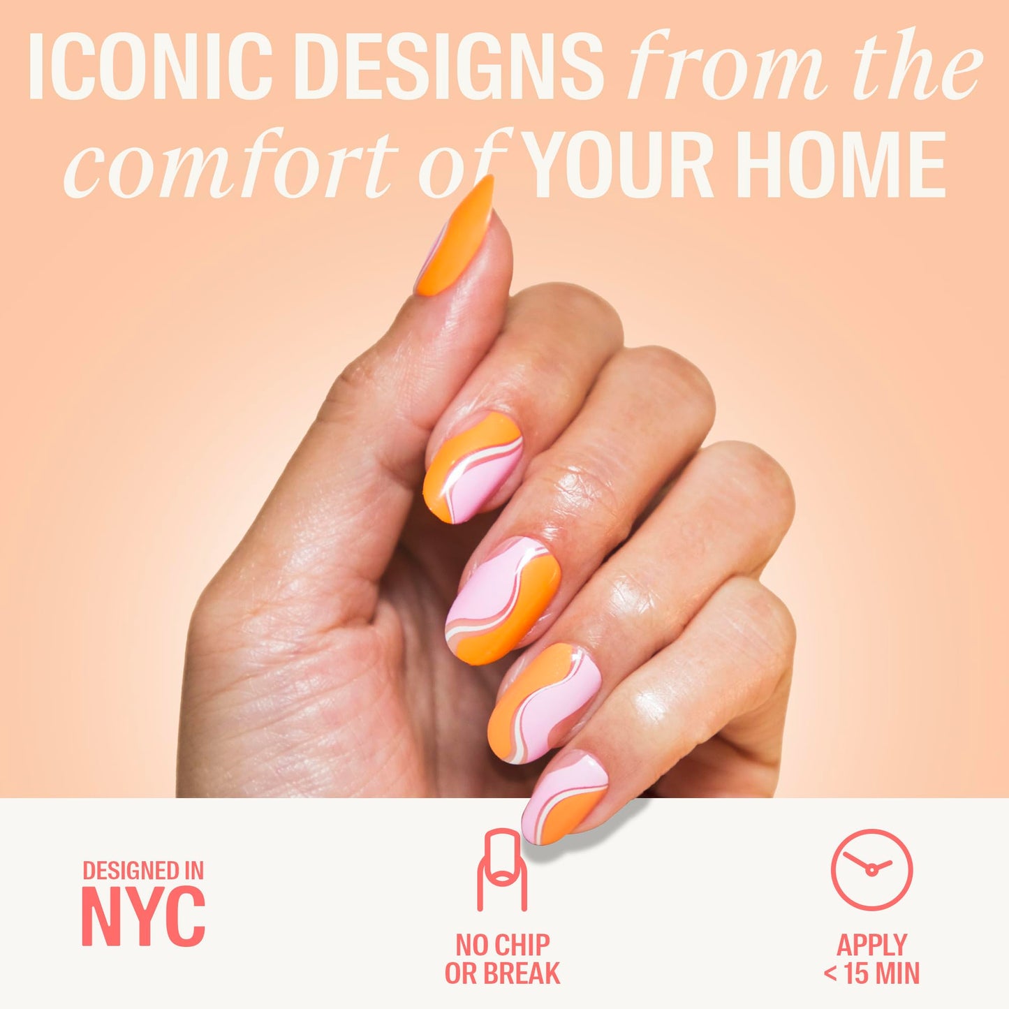 Chillhouse - Chill Tips, Press on Nails Kit - Way Harsh Tai (Oval) - 24 Nail Shapes & Sizes - Up to 3 Weeks of Wear - Customizable Fit - Reusable - Latina Founded & Women Owned - Beauty & Self Care