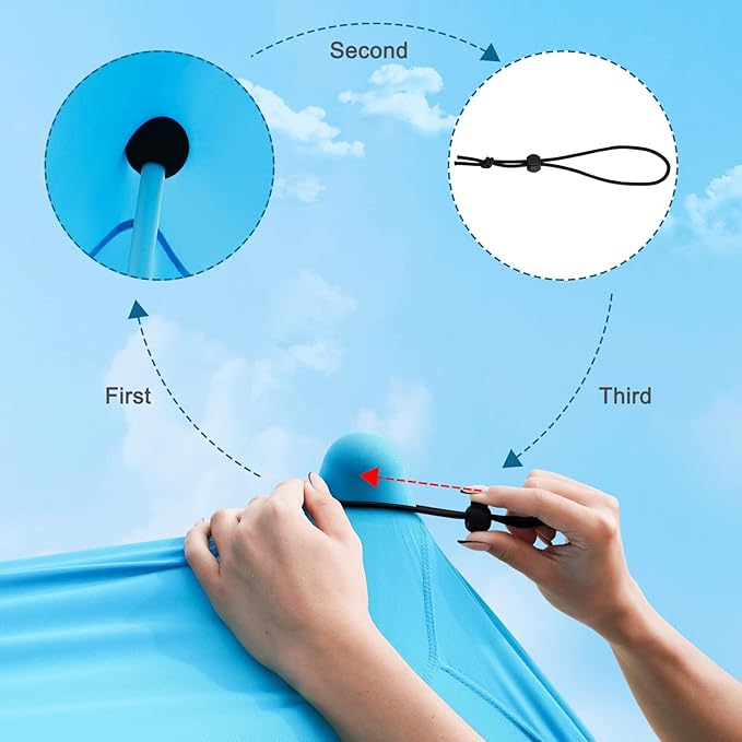 COMMOUDS Extra Replacement Pole for Beach Tent Sun Shelter