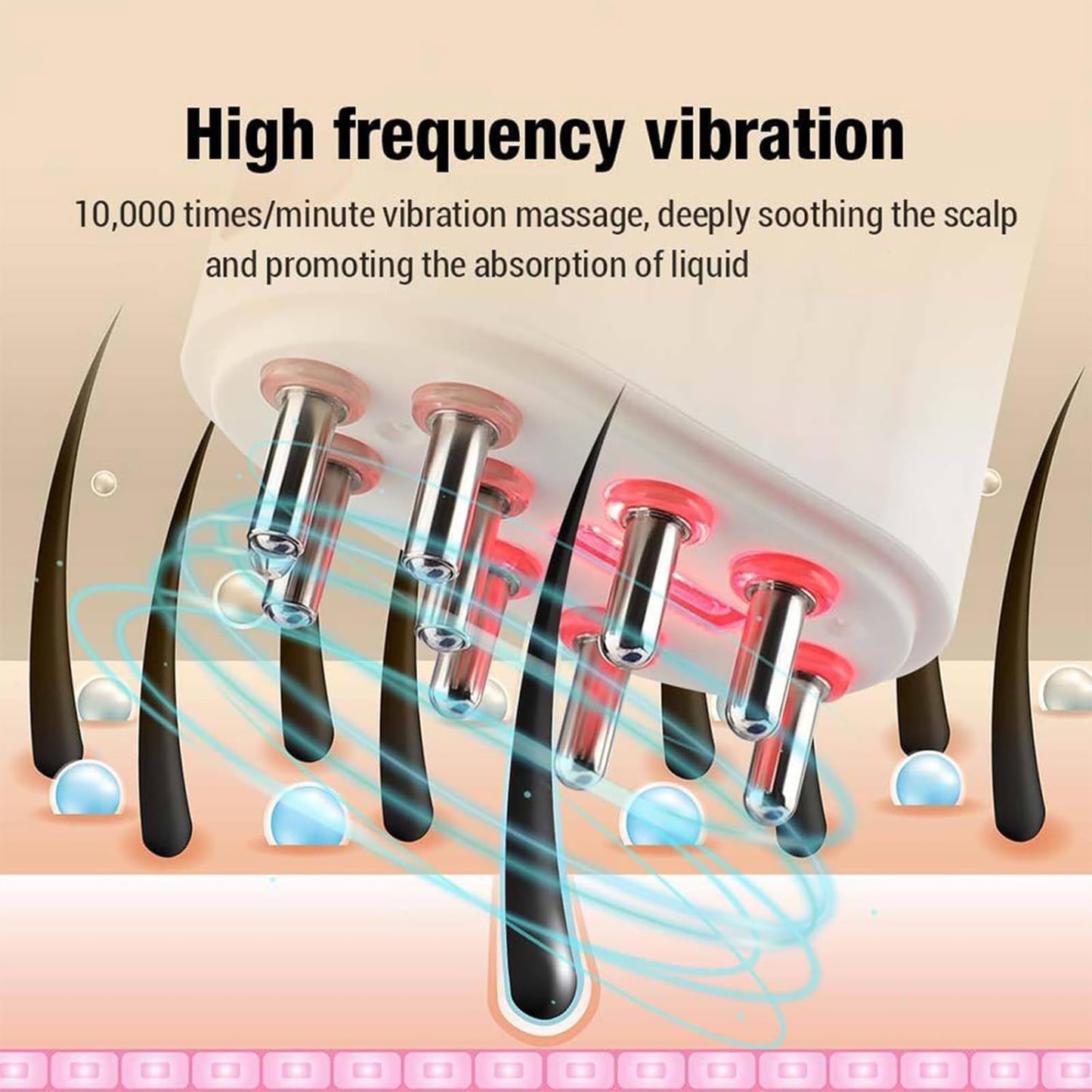 Electric Hair Oil Applicator for Hair Growth,crown naturale follicle activator 3.0 scalp machine, follicle activator 3.0 scalp machine for women,2 in 1 Oiling Applicator (1PCS)