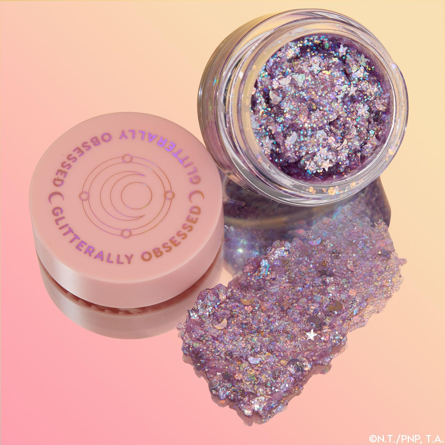 ColourPop x Sailor Moon Glitterally Obsessed Body Glitter Gel - Multi-Colored Glitter Makeup Made with an Adhesive Gel Formula - Easy to Use & Mess Free - Moon Prism Power (0.53 oz)