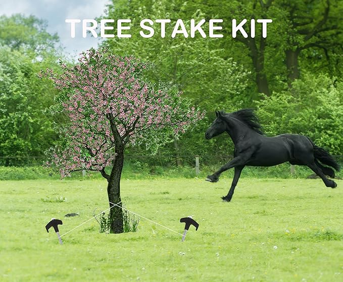 Cheardia 20 Pack Tent Stakes Heavy Duty, 8 Inch Tent Stakes Tent Pegs Camping Non-Rust Ground Stakes for Camping Patio, Garden, Canopies, Grassland, Outdoor (Black)