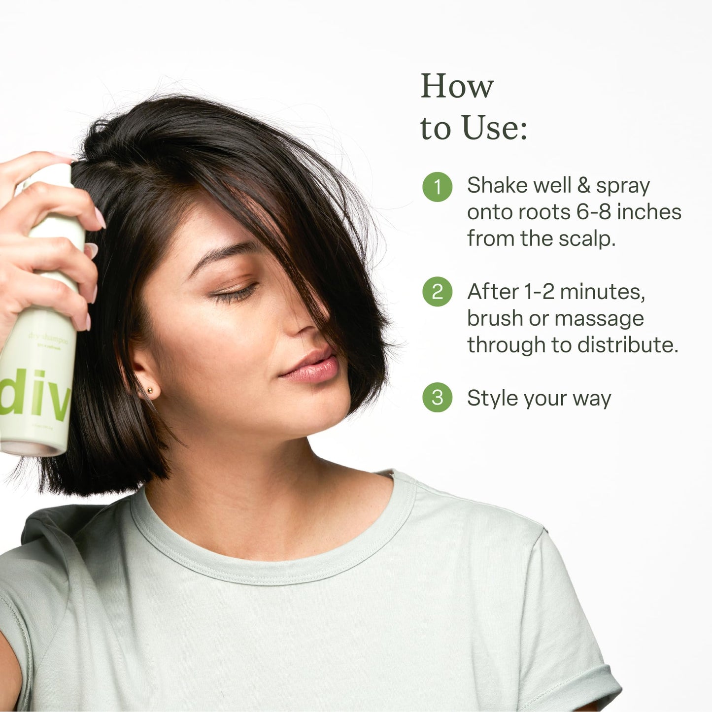 divi Dry Shampoo, 1.7 oz, Revives Hair Between Washes