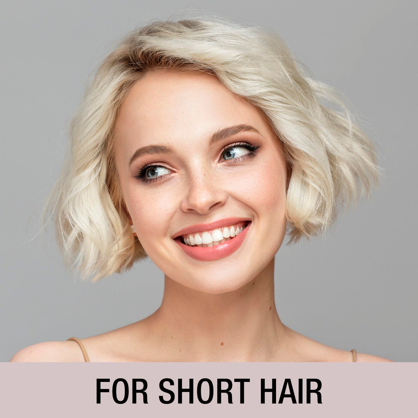 Conair Style & Volumize Metal Round hair brush - Blow Drying brush - Hairbrush for Short Hair Length - Color at random -1 Count