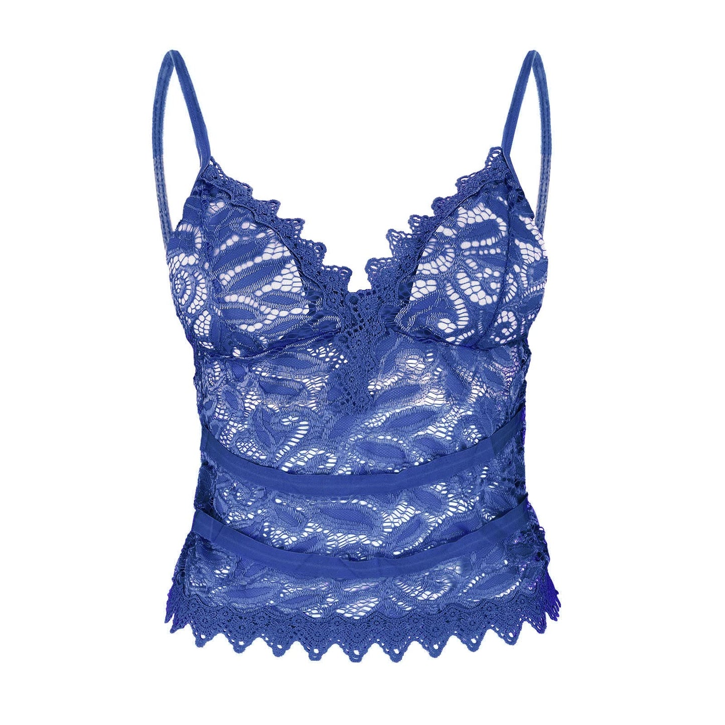 Aniywn Sexy Women Underwear Solid Color Lace Patchwork Vest Crop Wire Free Bra Tank Tops Blouse…