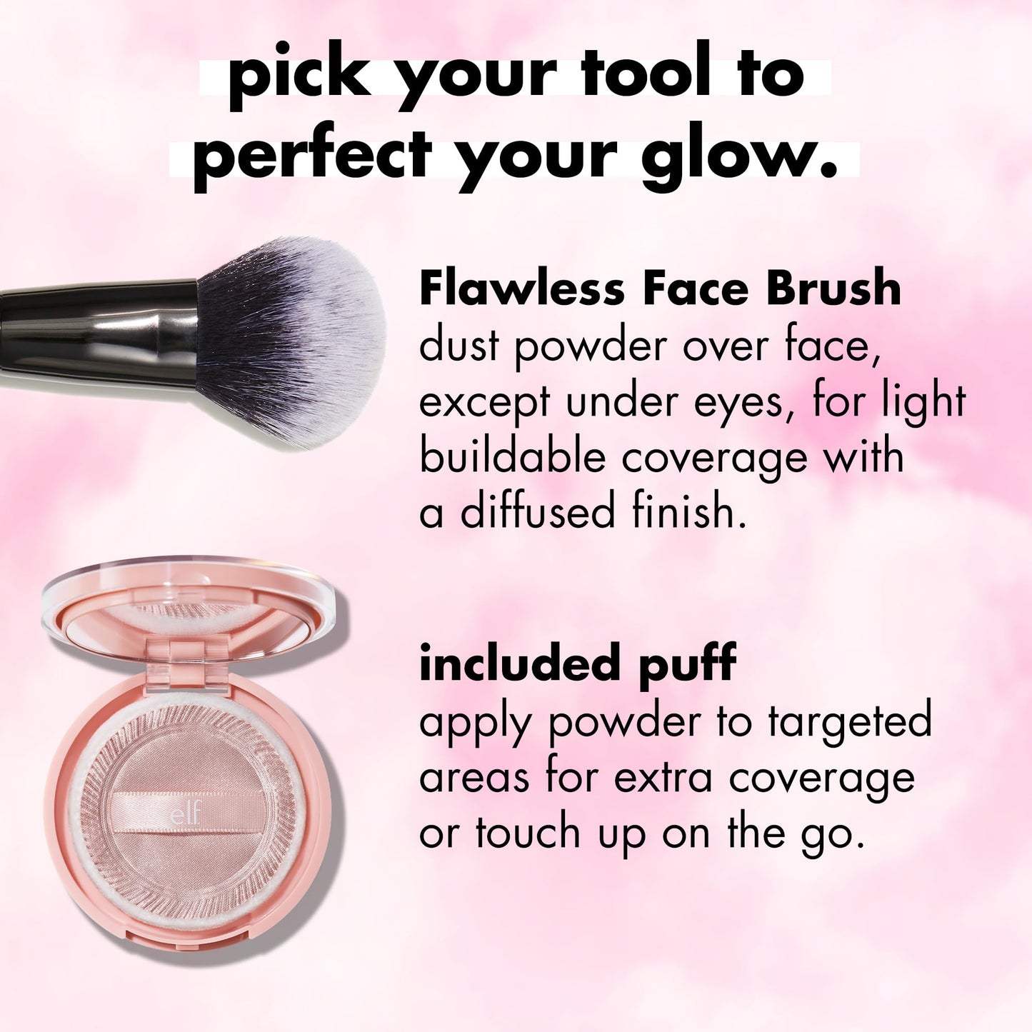 e.l.f. Halo Glow Powder Filter, Ultra-fine Finishing Powder, Smooths The Look of Pores & Fine Lines, Creates A Soft-Focus Glow, Vegan & Cruelty-Free, Fair Neutral Cool
