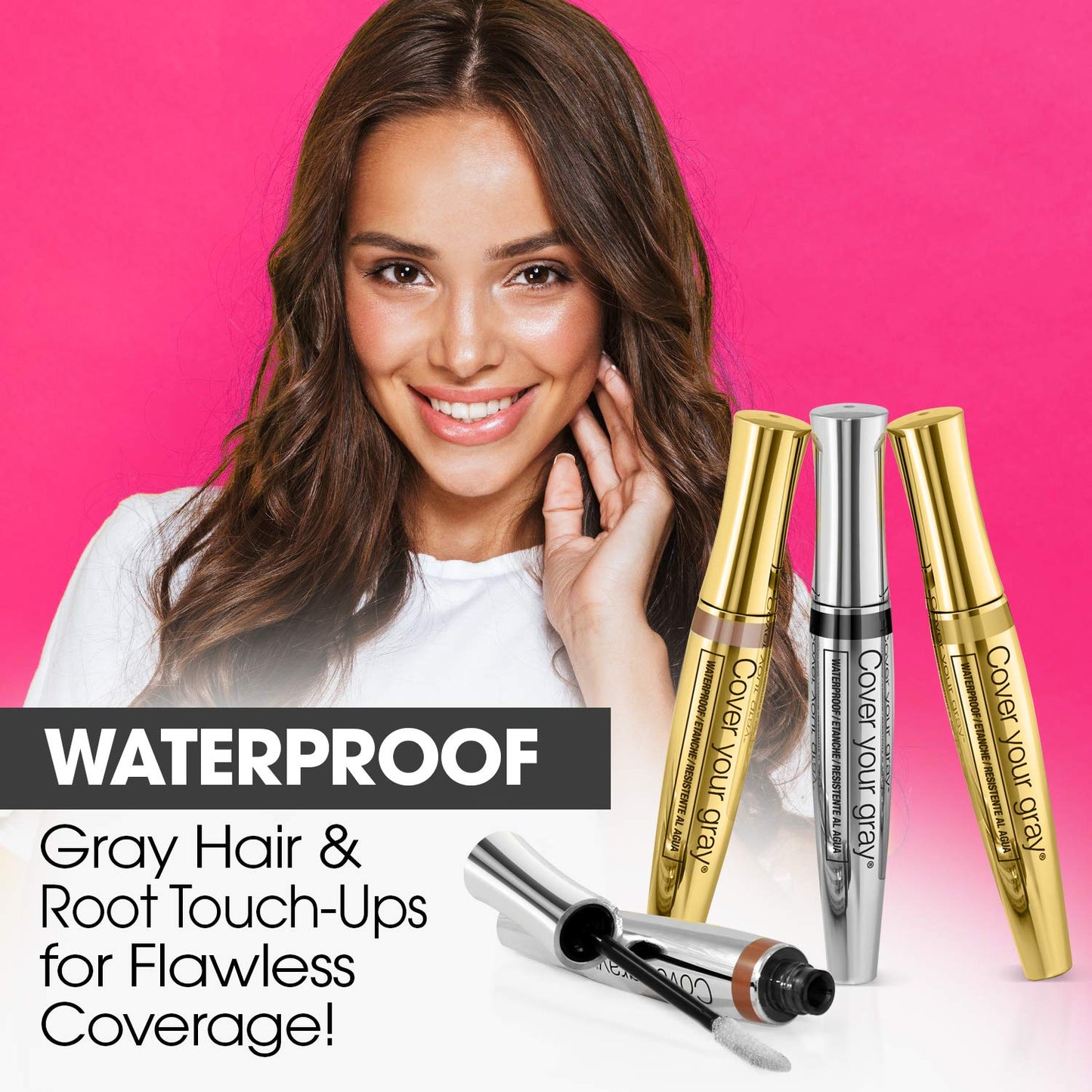 Cover Your Gray Brush-In Wand - Dark Brown
