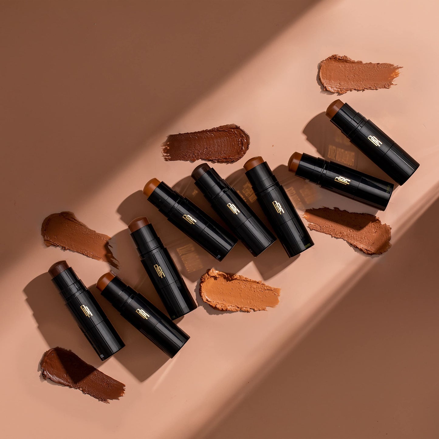 Black Radiance Color Perfect Foundation Stick with Soft Brush Applicator Duo – Buildable, Blendable Versatile Pigment-Rich Formula - Bronze Glow