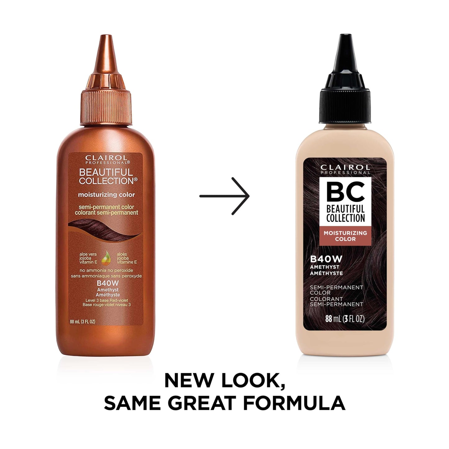 Clairol Professional Beautiful Collection Hair Color, 40W Amethyst, 3 oz. - Packaging May Vary