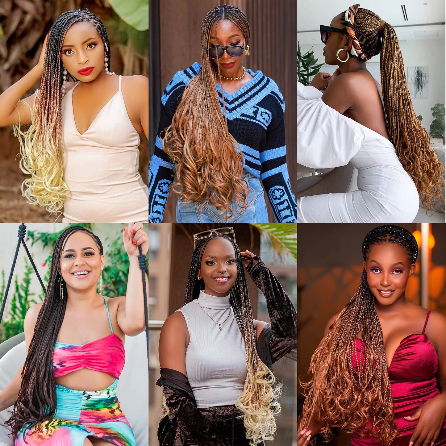 COOKOO 26 Inch Spiral French Curly Crochet Braids Hair 9 Packs Natural Black Bouncy Loose Wave Crochet Braids for Black Women Pre-curled Spanish Curly Synthetic Braiding Hair Extentions 1B#