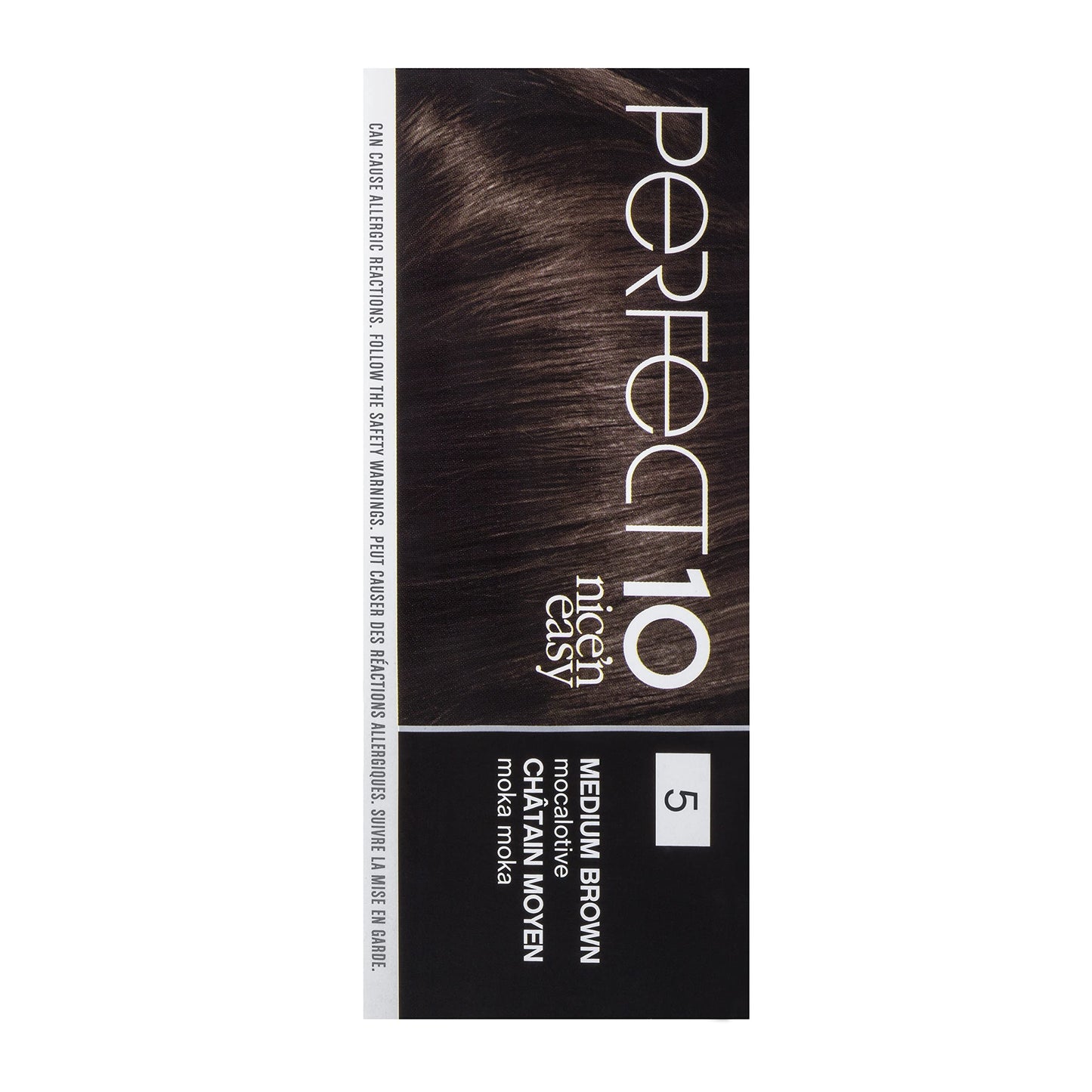 Clairol Nice'n Easy Perfect 10 Permanent Hair Dye, 5 Medium Brown Hair Color, Pack of 1