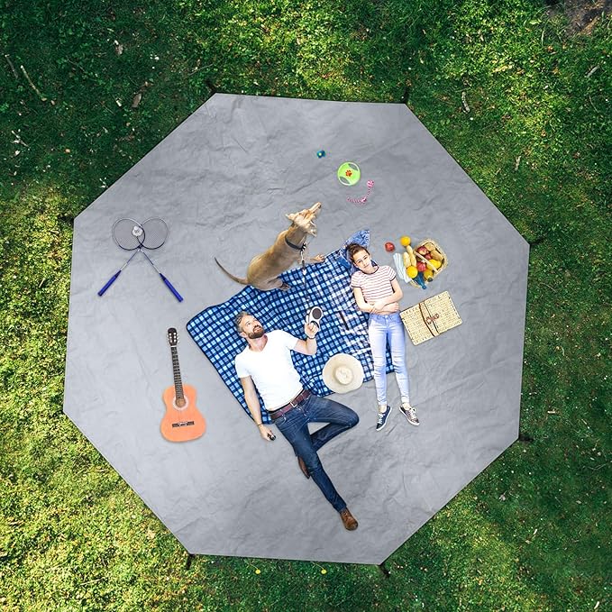 CAMPROS CP Tent Footprint, 13 x 13 Ft Waterproof Camping Tarp, Heavy Duty Tent Floor Accessories, Ultralight Ground Sheet Mat for Camping, Hiking, Backpacking, Hammock