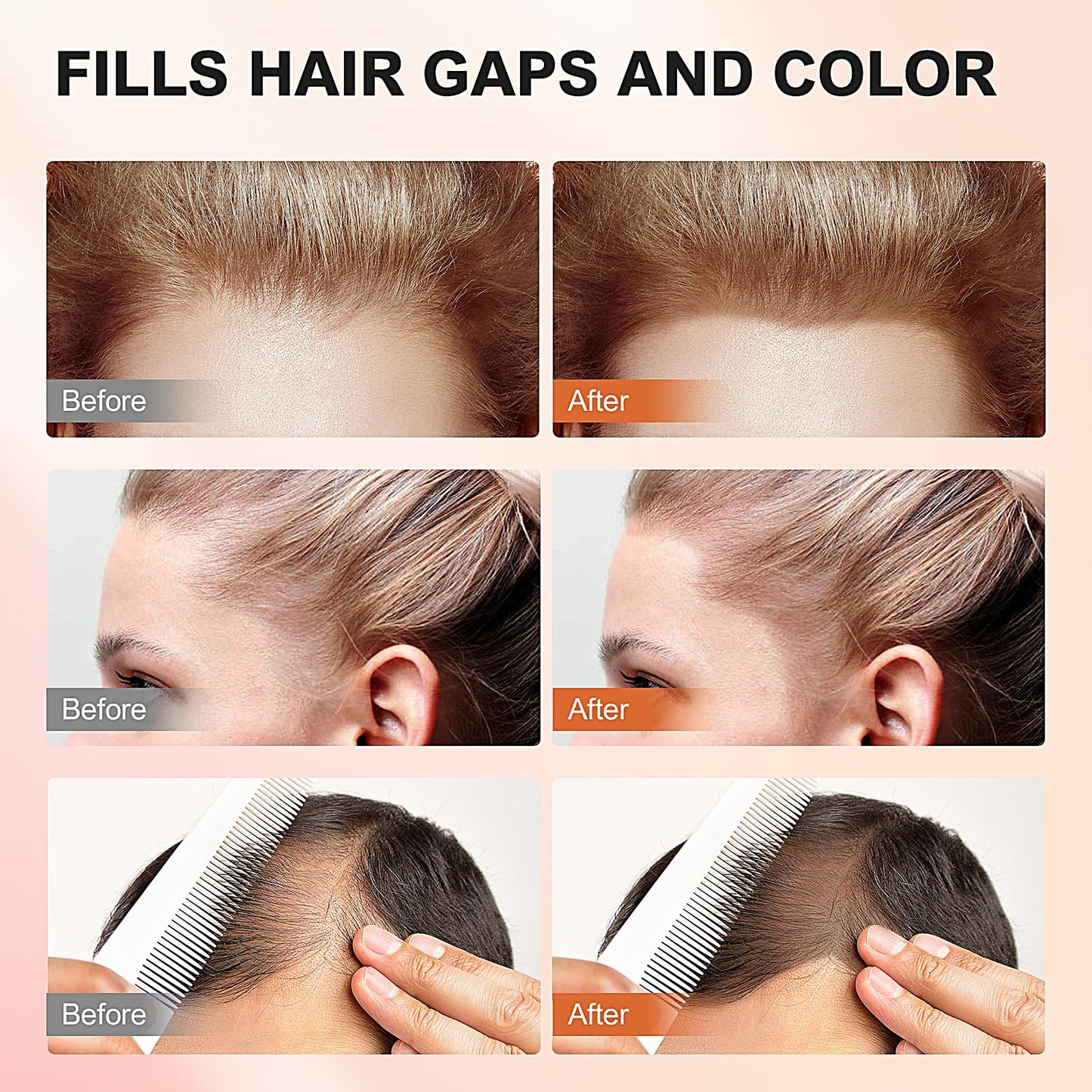 Acosexy Root Touch Up Hair Color Powder,Instantly Root Cover Up Hairline Shadow Powder,Thinning Hair for Women Eyebrows, Gray Hair Coverage Touch Up Hair Powder for Men Beard Line,Bald Spots (White)