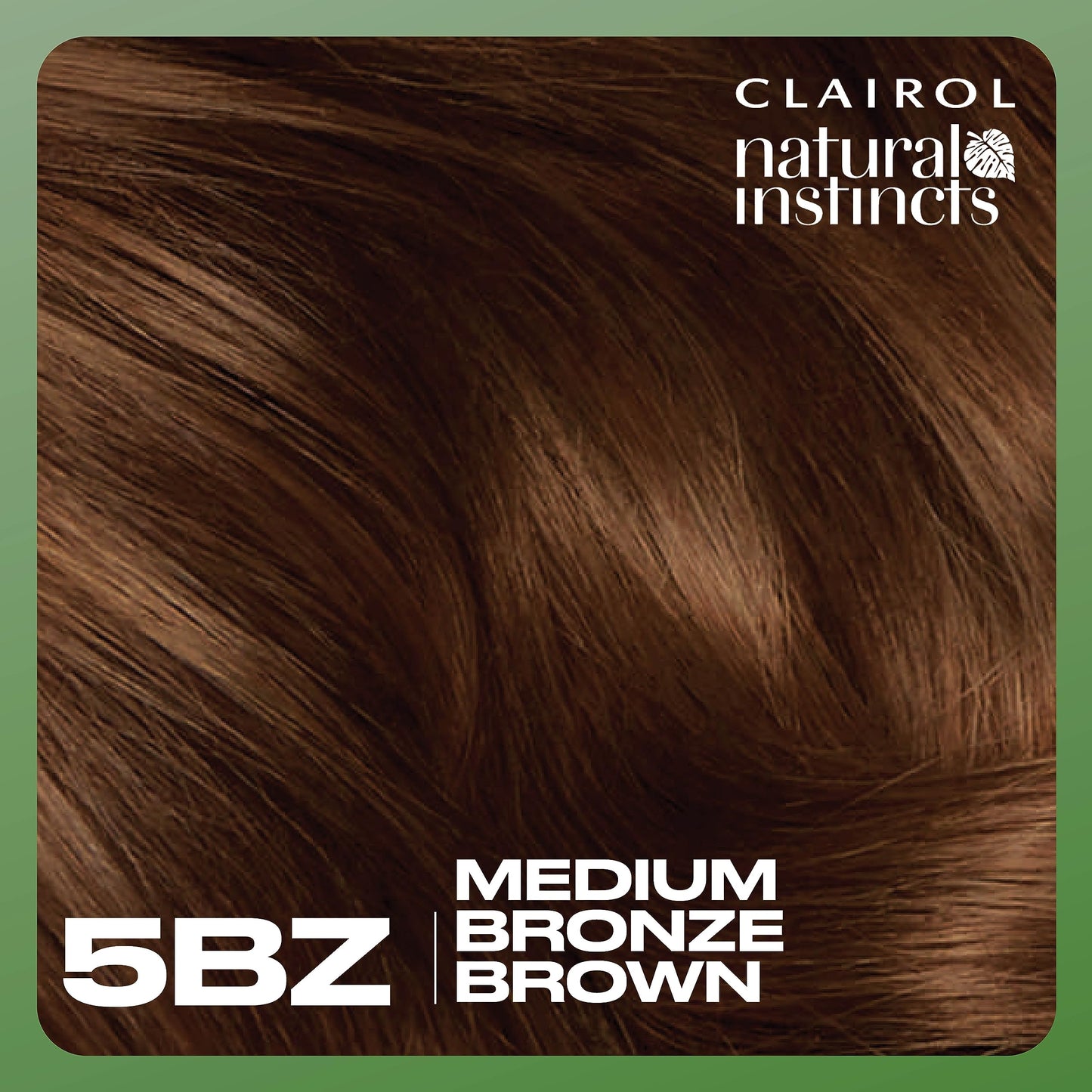 Clairol Natural Instincts Demi-Permanent Hair Dye, 5BZ Medium Bronze Brown Hair Color, Pack of 1
