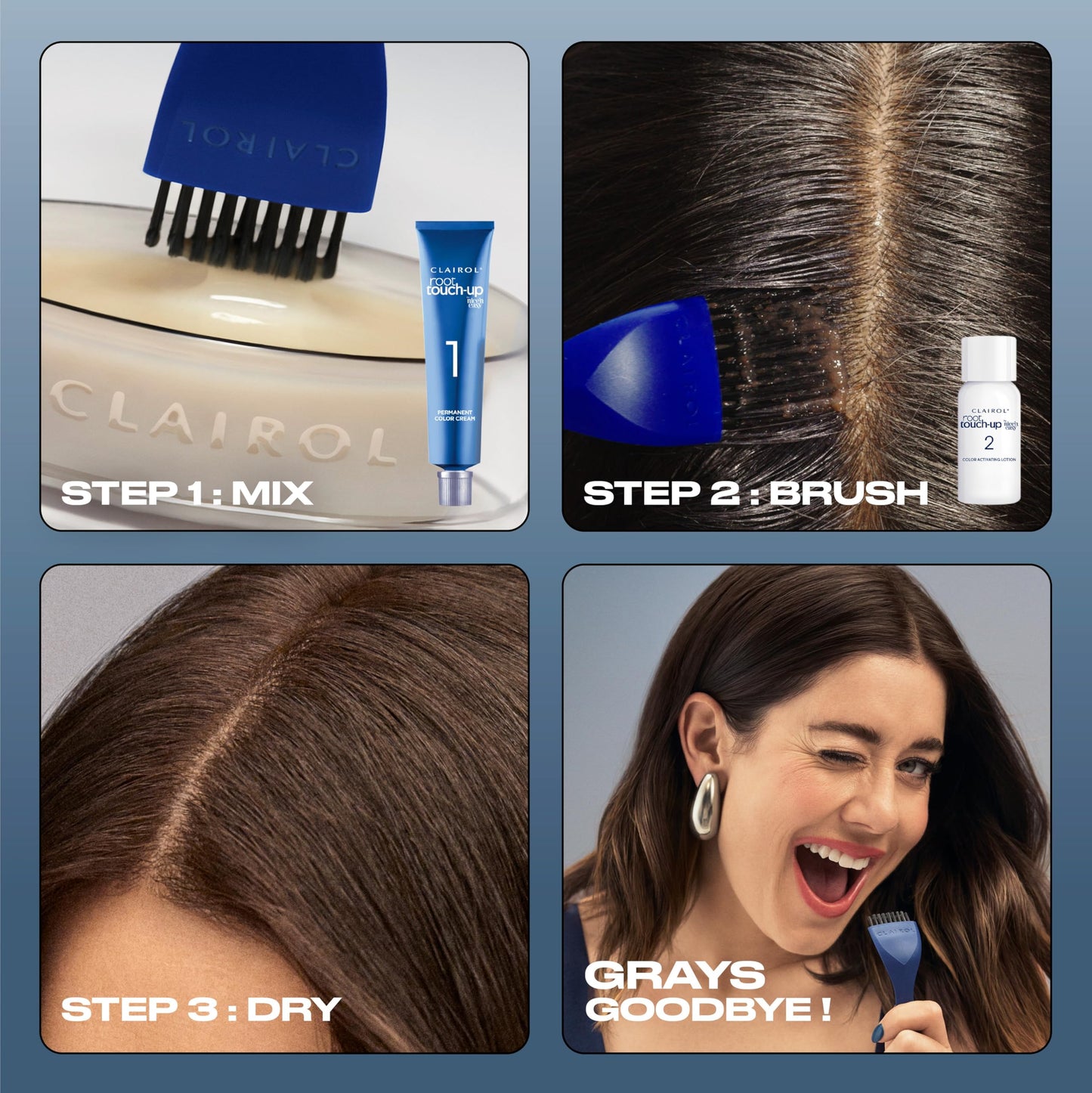 Clairol Root Touch-Up by Nice'n Easy Permanent Hair Dye, 5G Medium Golden Brown Hair Color, Pack of 2