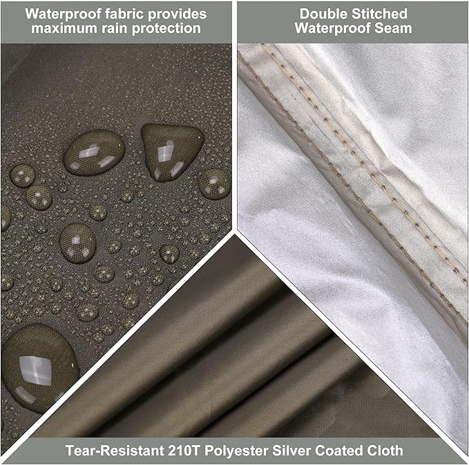 Camping Tarp, 10X9FT Hammock Tent - Waterproof and Anti-UV Protection, Portable and Lightweight, Including Tent Stakes and Carry Bag