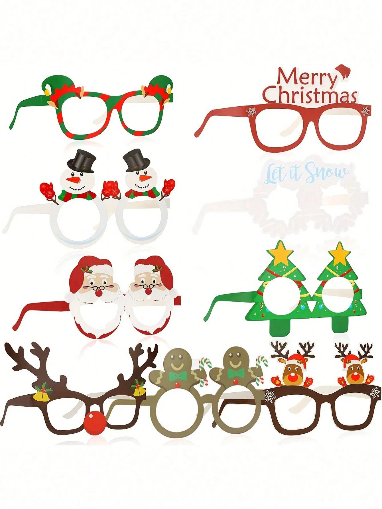 Christmas Party Paper Glasses Set