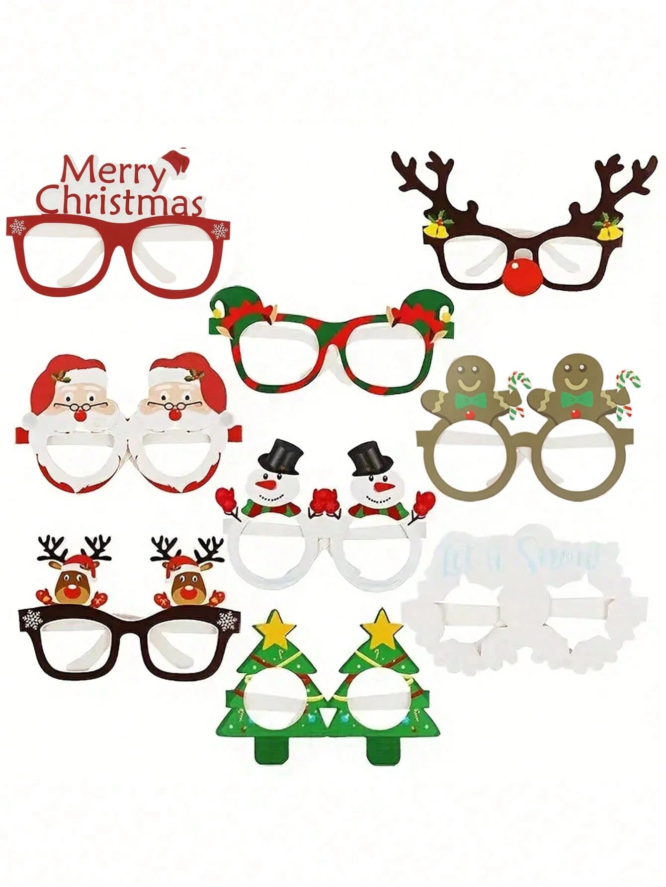 Christmas Party Paper Glasses Set