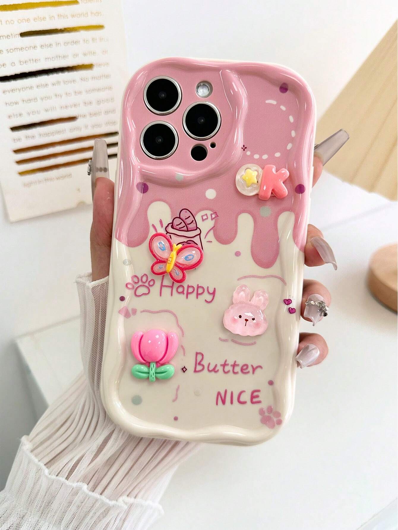Cartoon Oil Texture iPhone Case