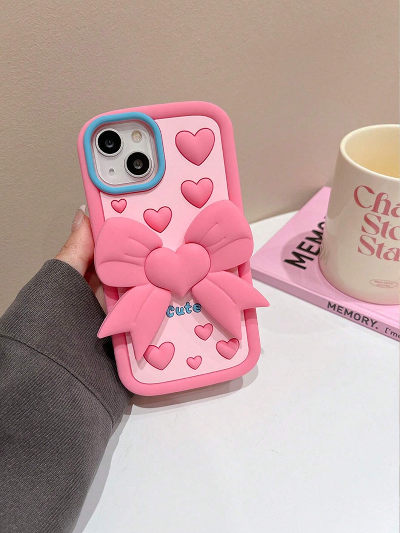 Cute Pink Heart iPhone Case