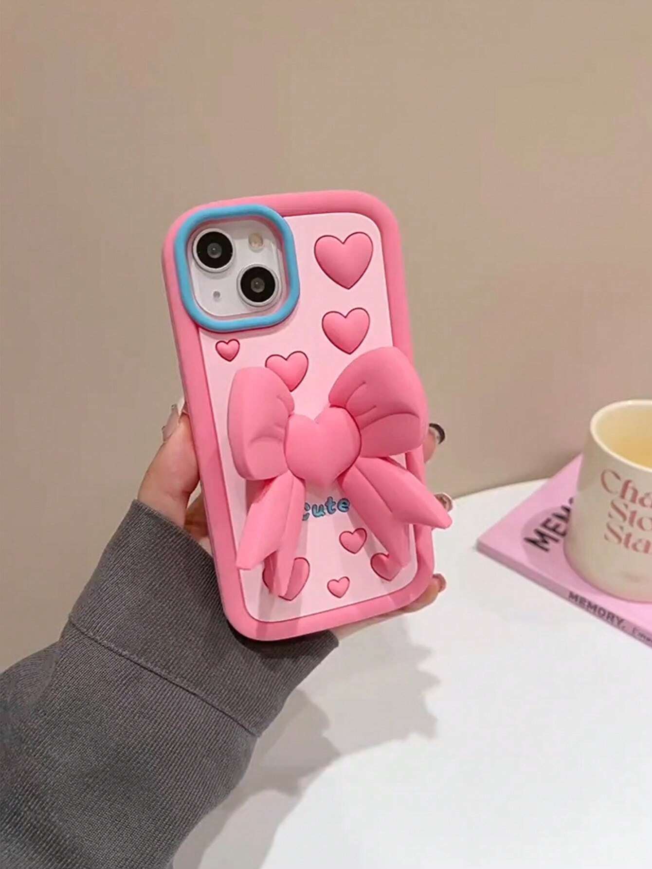 Cute Pink Heart iPhone Case