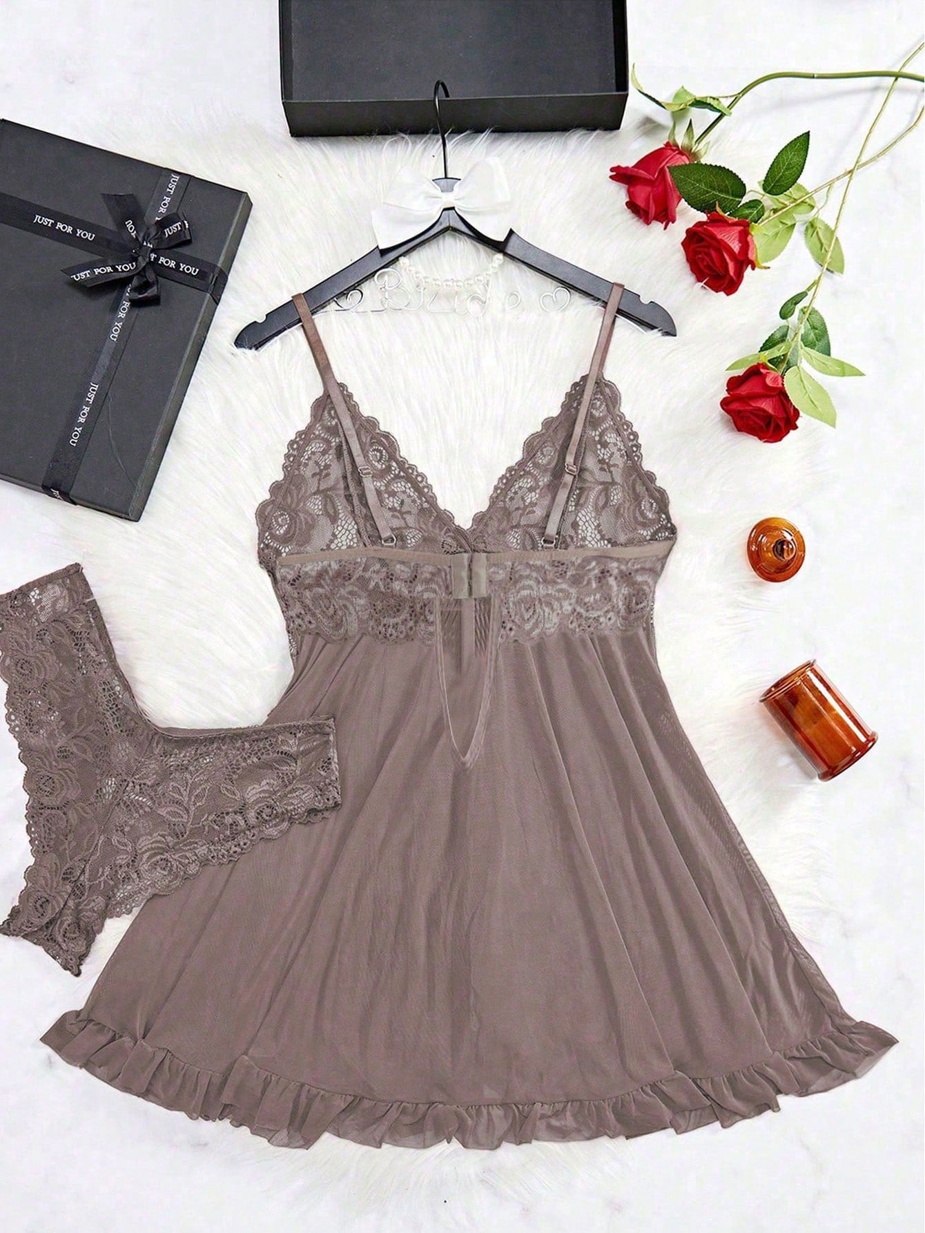 Women’s Sexy Net Lingerie Nightgown