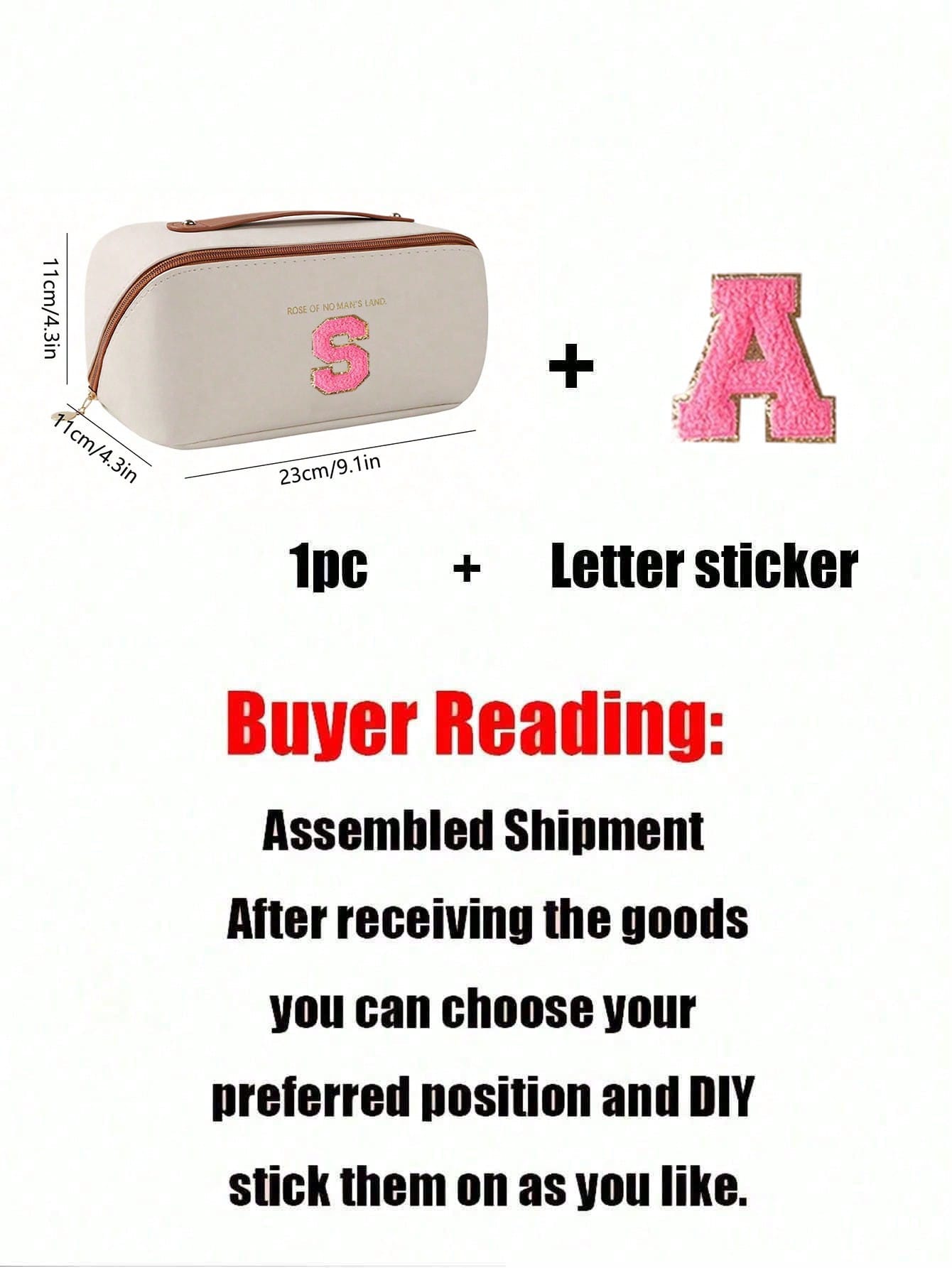 PU Leather Waterproof Cosmetic Bag
