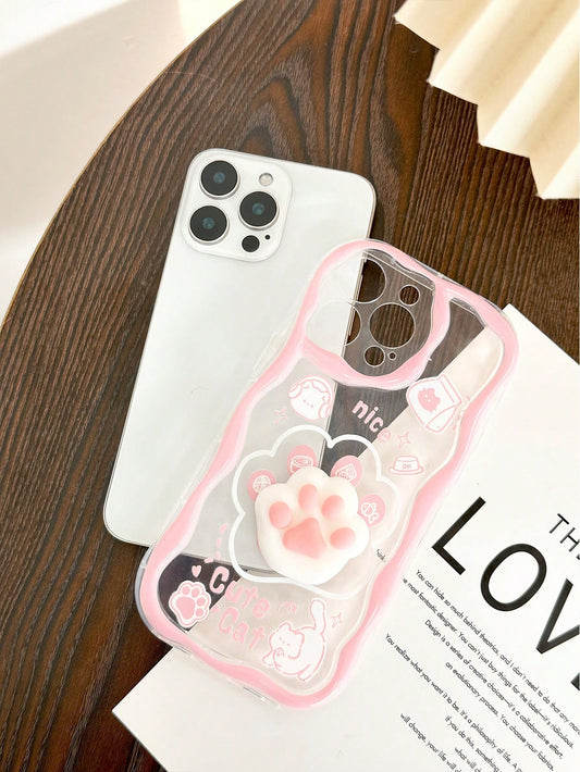 Cartoon Cat iPhone Charm Case